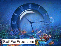 Aquatic Clock Screensaver скачать